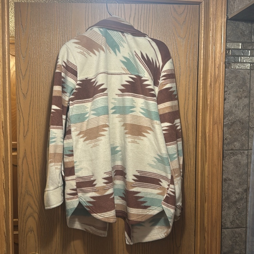 Weekends Everyday Button Up Fleece Jacket - Picture 3 of 5